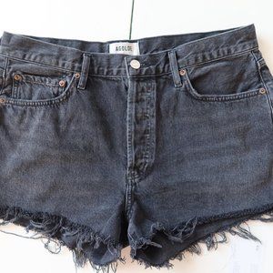 AGOLDE Black Parker Vintage Cut Off Short